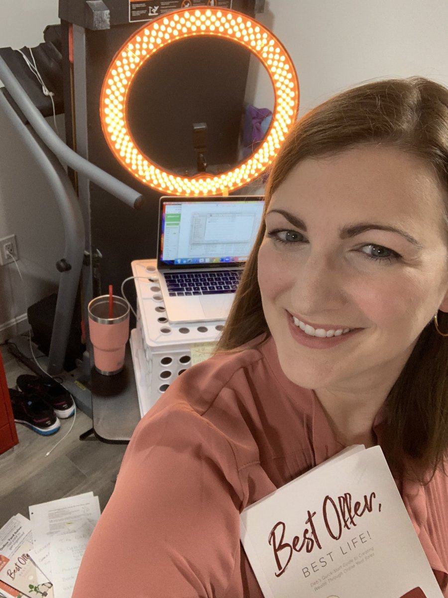 DebColameta's tweet image. Folding up the treadmill (bought via online yard sales BTW!) &amp;amp; getting ready to share the message and (hopefully sell some books 📚.)
Getting ready to talk with 2x Best-selling author and TEDx speaker Adam Lewis Walker about how to leverage online yard sales to @AwakenYourAlpha