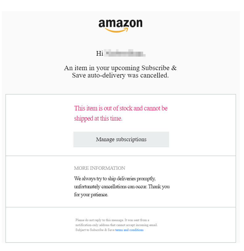 rumster's tweet image. What is the point of subscriptions when they get cancelled 3 months straight @amazon?  Stop selling shit to others when you have subscribers already paying for it.  

#wtfamazon  #Amazon
