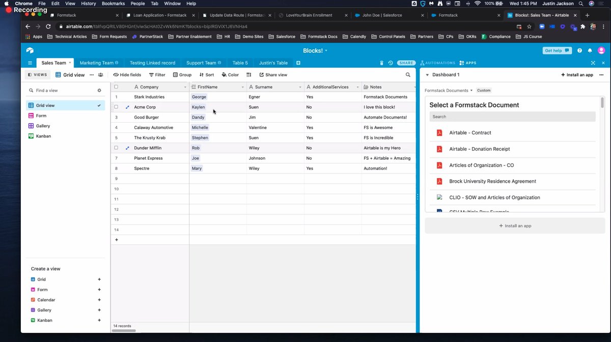Formstack's tweet image. #FormstackDocuments + @airtable = 💯