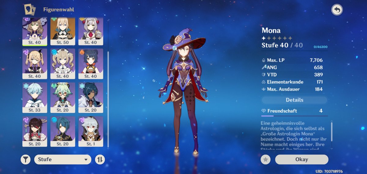 [ooc] So.. this are the characters I got till now. (And after some rolls minutes ago)