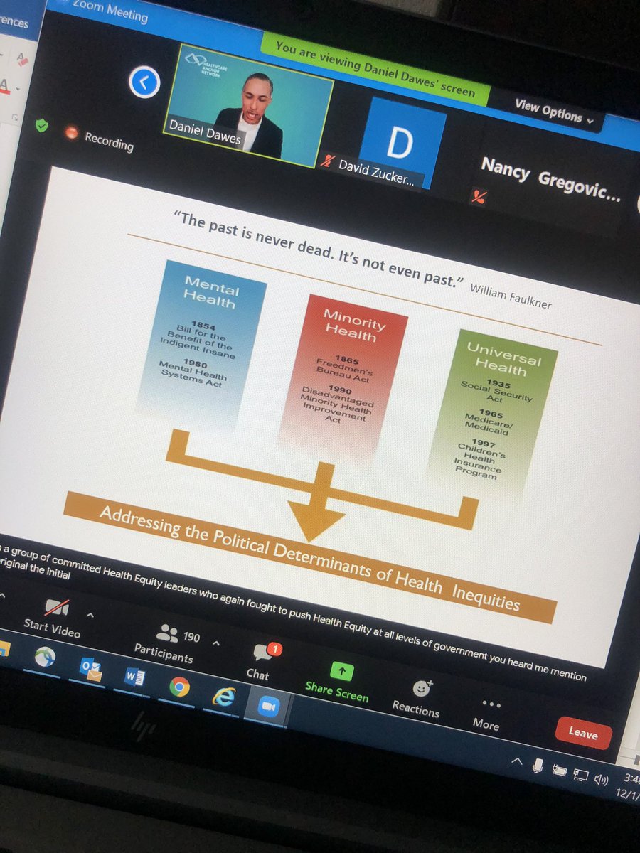 “Racism doesn’t sleep in America” <a href="/DanielEDawes/">Daniel E. Dawes</a> &amp; Neither do we. 👊🏽Grateful for the healthcare social change agents working everyday towards reaching true #healthequity <a href="/DemocracyCollab/">Democracy Collaborative</a> <a href="/MichelleneEsq/">Michellene Davis</a> #anchormission #anchorinstitutions #politicaldeterminants
