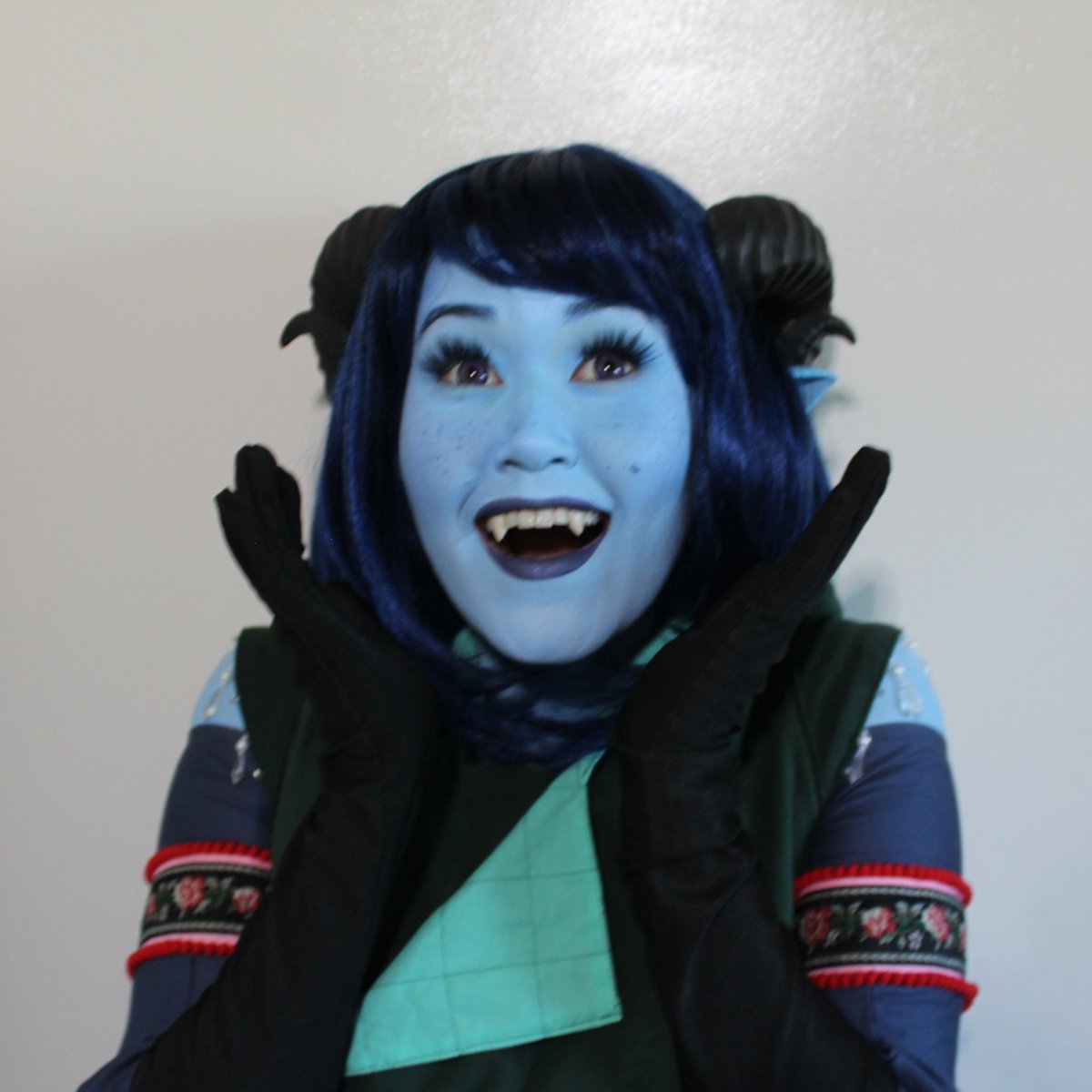 Cosplay of Jester Lavorre from Critical Role. 