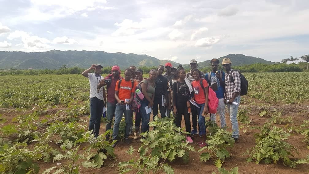 agrifaz's tweet photo. 71 étudiants en 4e année Licence Sciences Agronomiques à l'Université Anténor Firmin au Cap-Haïtien ont procédé à une visite d'exploration sur la #ferme de @agrifaz dans le cadre de la réalisation d'un devoir de recherche.

#Limonade #sécuritéalimentaire #faimzéro https://t.co/ngPj98MmWc