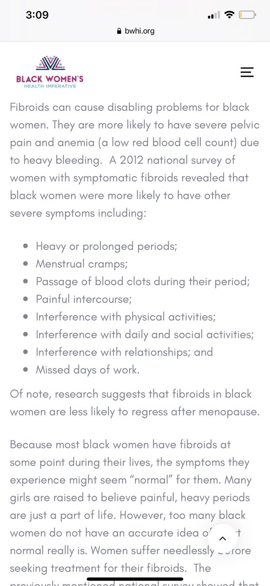 If you’re constantly having EXTREMELY long/painful periods that interfere with your daily activities and life that’s a clear sign you might have fibroids.