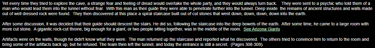 Richard Donnelly also has a story of tunnels, caverns beneath the mountains, discovered with some friends. Lost Cities of North & Central America (1992) - Childress