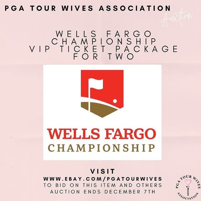 Here’s your chance to attend the <a href="/wellsfargogolf/">Wells Fargo Golf</a> in style with exclusive access to the Executive Club overlooking the 17th green at Quail Hollow Club in Charlotte, NC. Package includes two (2) tickets with Food &amp; Beverage. Tournament dates 5/3-5/9. Bid Now ebay.com/pgatourwives