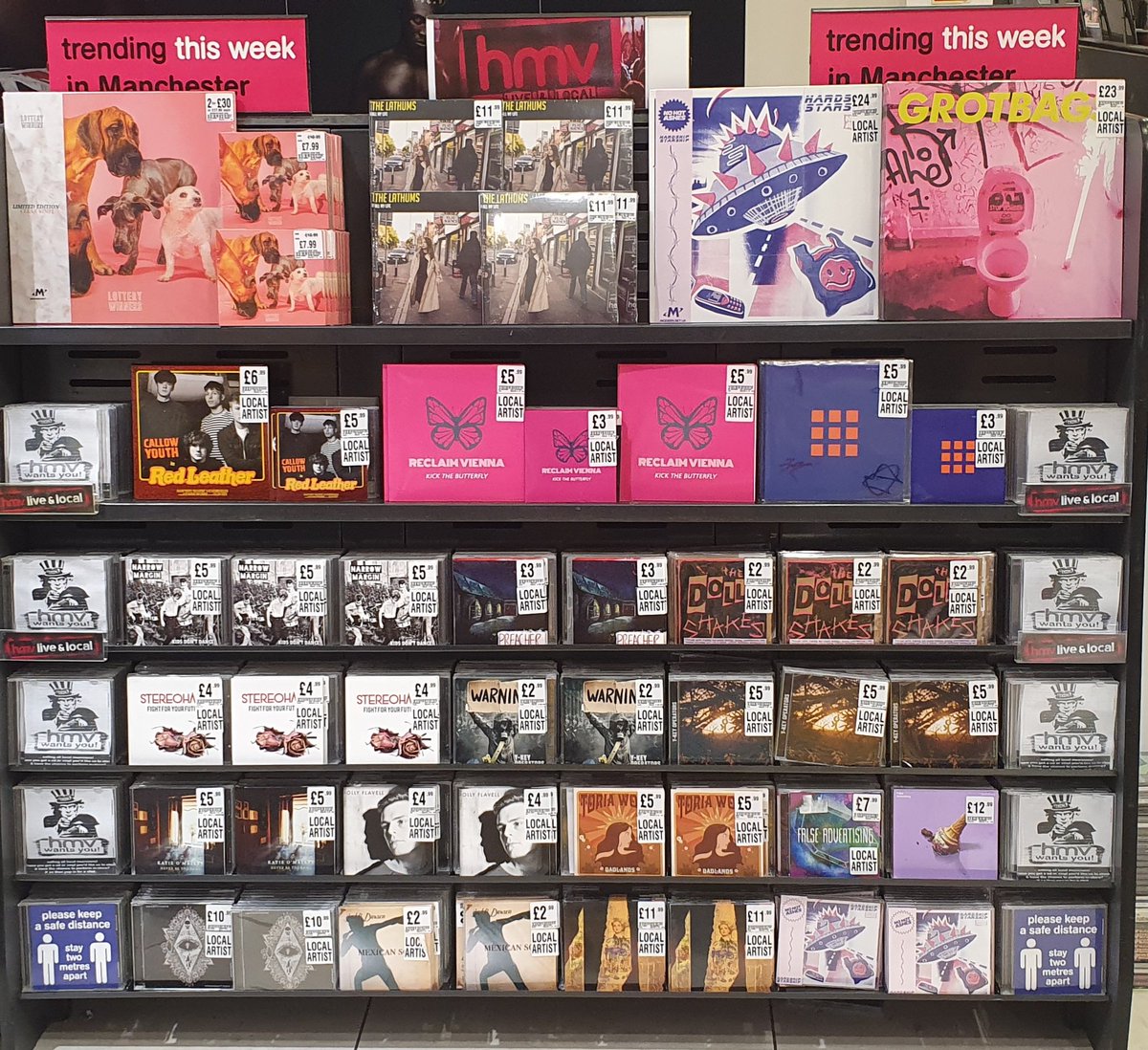 hmv Manchester (@hmvmanchester) on Twitter photo As we're open again you can get your hands on some top music from #LocalArtists in our #LiveAndLocal section
@GROTBAGSBAND <a href="/TheLathums/">THE LATHUMS</a> <a href="/TheDollyShakes/">The Dolly Shakes</a> @stereohaze
<a href="/toriawooff/">Toria Wooff</a> <a href="/katieomalleymsc/">Katie & The Bad Sign</a> <a href="/ReclaimV/">RECLAIM VIENNA</a> <a href="/narcissushq/">𝗻𝗮𝗿𝗰𝗶𝘀𝘀𝘂𝘀</a> <a href="/Callow_Youth/">Callow Youth</a> <a href="/narrowmarginmcr/">NARROW MARGIN</a> <a href="/yukatreemcr/">YUKA TREE</a>
#hmvManchester As we're open again you can get your hands on some top music from #LocalArtists in our #LiveAndLocal section
@GROTBAGSBAND <a href="/TheLathums/">THE LATHUMS</a> <a href="/TheDollyShakes/">The Dolly Shakes</a> @stereohaze
<a href="/toriawooff/">Toria Wooff</a> <a href="/katieomalleymsc/">Katie & The Bad Sign</a> <a href="/ReclaimV/">RECLAIM VIENNA</a> <a href="/narcissushq/">𝗻𝗮𝗿𝗰𝗶𝘀𝘀𝘂𝘀</a> <a href="/Callow_Youth/">Callow Youth</a> <a href="/narrowmarginmcr/">NARROW MARGIN</a> <a href="/yukatreemcr/">YUKA TREE</a>
#hmvManchester