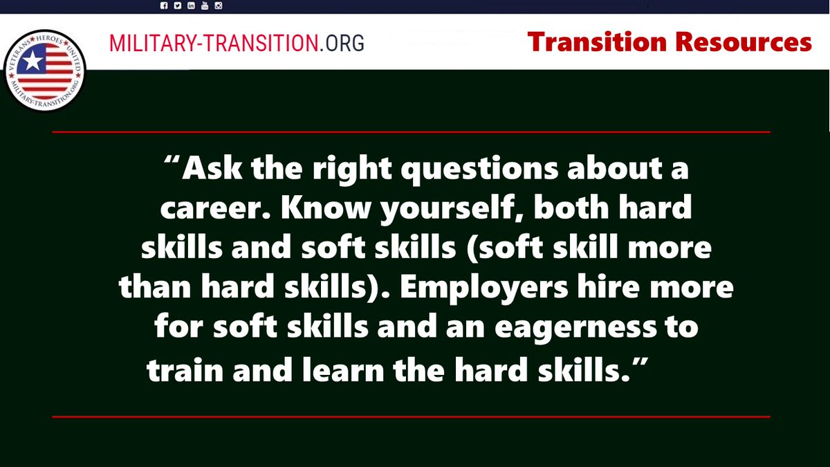 miltransurvey's tweet photo. Advice from #veterans 
https://t.co/2K0ab8roZP
#MilitarytoCivilian #DD214 #MissionTransition #VeteransHelpingVeterans #VetsHelpingVets #Vets4Vets #transitioningmilitary #infintehero #MilitaryStream #Jobs4Veterans #Jobs4Vets #MilTransition #MilitaryTalent https://t.co/uWyuk6HeFf