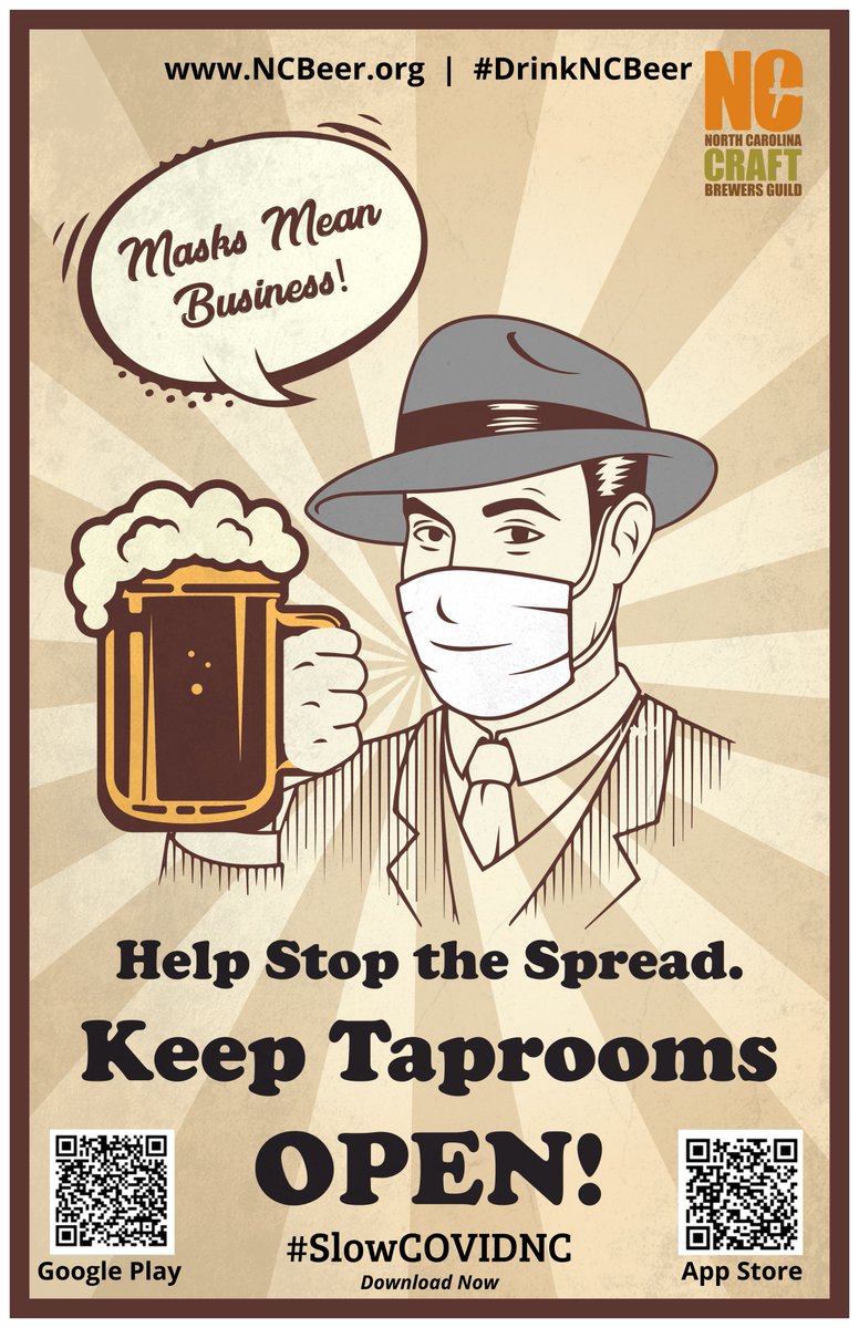 #slowCOVIDNC #NCBeer #slowthespread #WearWaitWash