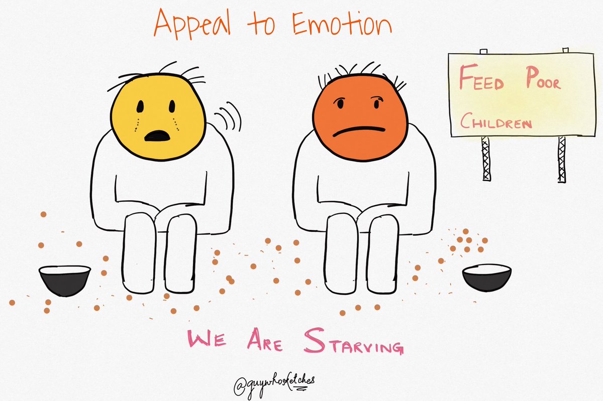 MentalModelsApp's tweet image. Appeal to Emotion
———
“Appeal to emotion is among the most common types of logical fallacies. It is often a highly persuasive strategy in influencing people’s views and behavior. As such, it’s an important fallacy to understand as you’ll more ready...” 

fallacyinlogic.com/the-appeal-to-…