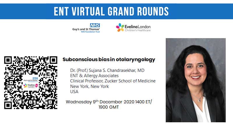 darthekb's tweet photo. Look forward to our next #transatlantic collaboration talk on subconscious bias in ENT by @DrSujanaENT
on 9 Dec at 1900 GMT/1400 ET
Please register below for joining details:
https://t.co/UDaDhQ0HTD
#shENT #diversityinSTEM
@socialmediaAOT
@UKWENTs @ENT_UK https://t.co/d91MCrRsii