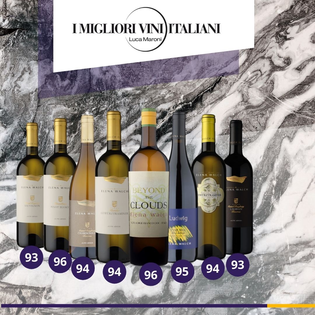 We are thrilled to share excellent ratings from the renowned Italian wine guide 'Luca Maroni - Annuario dei migliori vini italiani'! Luca Maroni published his first guide in 1996 and is considered one of the most renowned wine critics in Italy today.