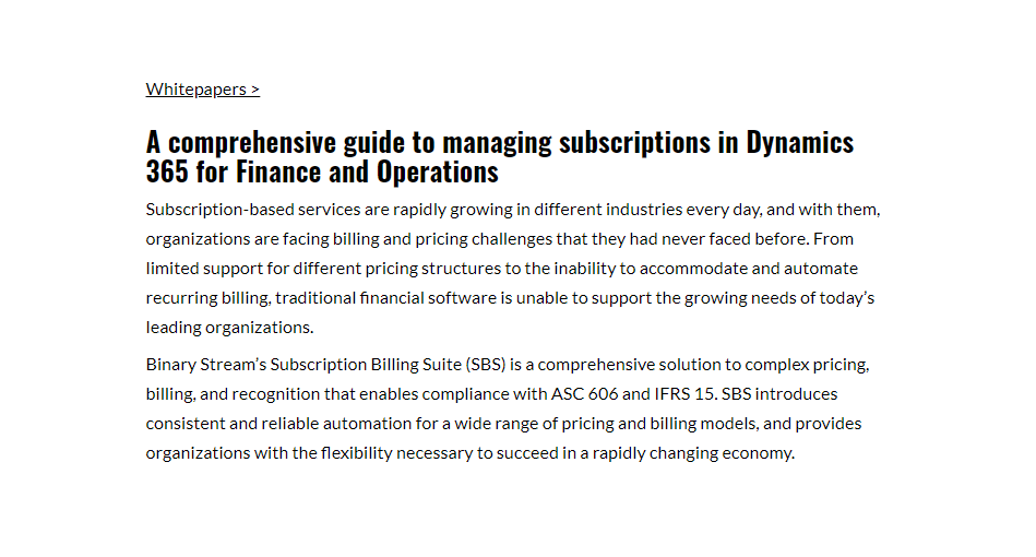 msdynamicsworld's tweet image. Download the Whitepaper &amp;gt;&amp;gt; A comprehensive guide to managing subscriptions in #Dynamics365 for Finance and Operations.  #MSDyn365 #MSDynFO msdynamicsworld.com/white-paper/co…