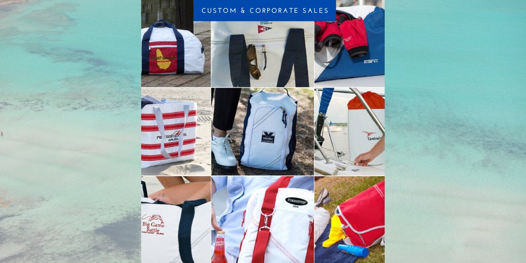 #SailorBags aren't just for sailors - they're for customers, employees, suppliers, or anyone else you want to appreciate with something better than a pen or a stress ball.

Our items are made from genuine sailcloth and personalized with your logo. Visit sailorbags.nauticalcorporategifts.com