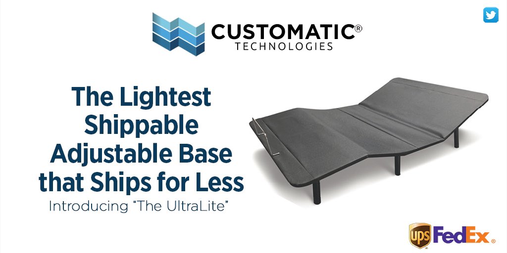 CustomaticTech's tweet image. NEW! Premium Shippable Adjustable Packed with Features! VISIT: bitly.com/ctNEW2020

#adjustablebed #sleeptechnology #sleepsolutions #beds #bedroom #bedroomdecor #mattress #sleep #newbed #furniture #nap #dream #future  #sleepwell #health #wellness #goodnight #relax #homedecor