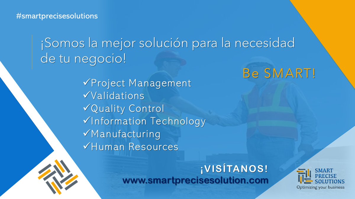 SmartPreciseSol's tweet image. Somos tu mejor solución de negocios!
Visita nuestra página web hoy para que conozcas sobre nuestros servicios.
👇👇
smartprecisesolutions.com
#projectmanagement #businessservices #engineer #services