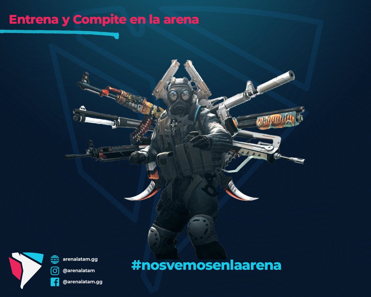 Quieres entrenar? Armar un scrim o amistoso?

O incluso organizar un torneo?

En arenalatam.gg lo puedes hacer y es muy fácil 👌

Encuéntranos en discord.gg/tzW6hxa5yd

#nosvemosenlaArena #csgo #gamer #gaming #chile #counterstrike #gamers #twitch #csgochile #streamers