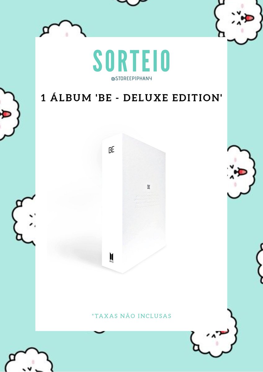 StoreEpiphany's tweet photo. [🍀SORTEIO - BTS 'BE'🍀]

Prêmio:
1 Álbum BTS - BE

Para participar:
📌Seguir @StoreEpiphany 
📌RT e Like nesse tweet
📌Marcar 3 @

Resultado: 28 de dezembro de 2020 https://t.co/PXJXw31ON3