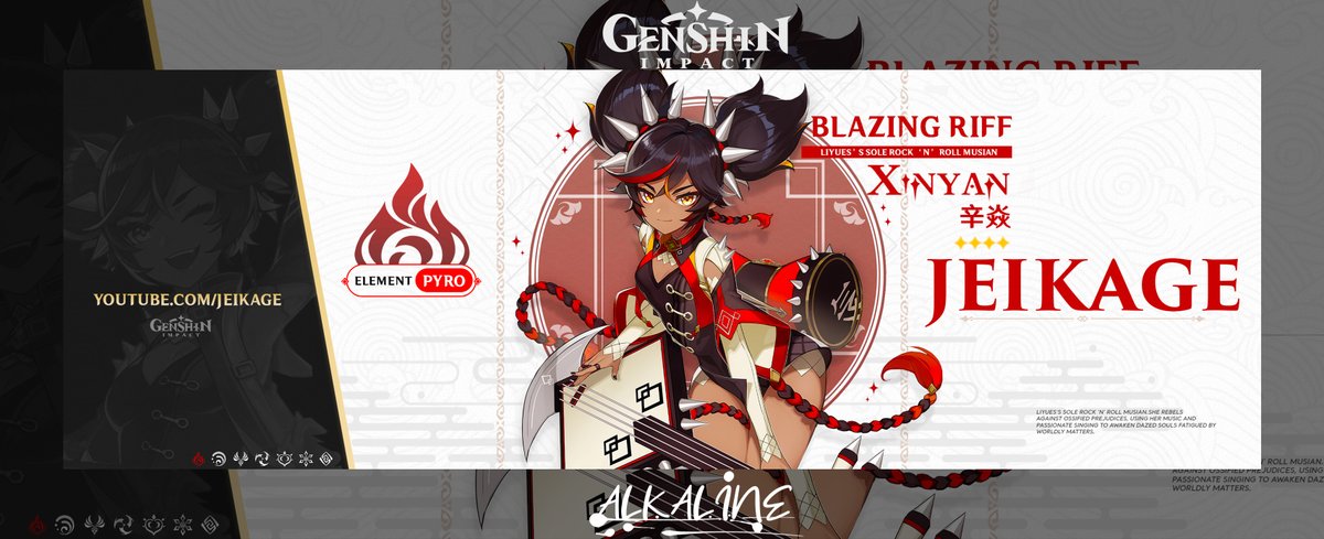 Alkaline____'s tweet image. ''Xinyan''

Header for @ realJeikage 

Support is highly appreciated ❤️