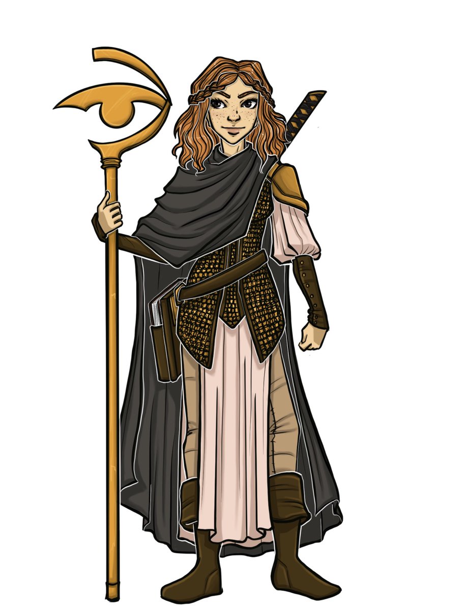 Rachael Allen ✨ on X: Sometimes @TheDragonHearth lets me pop into a few  sessions with this lil baby, a 14 year old Knowledge cleric of Ioun. It's  always a blast! 🥰 #dnd #