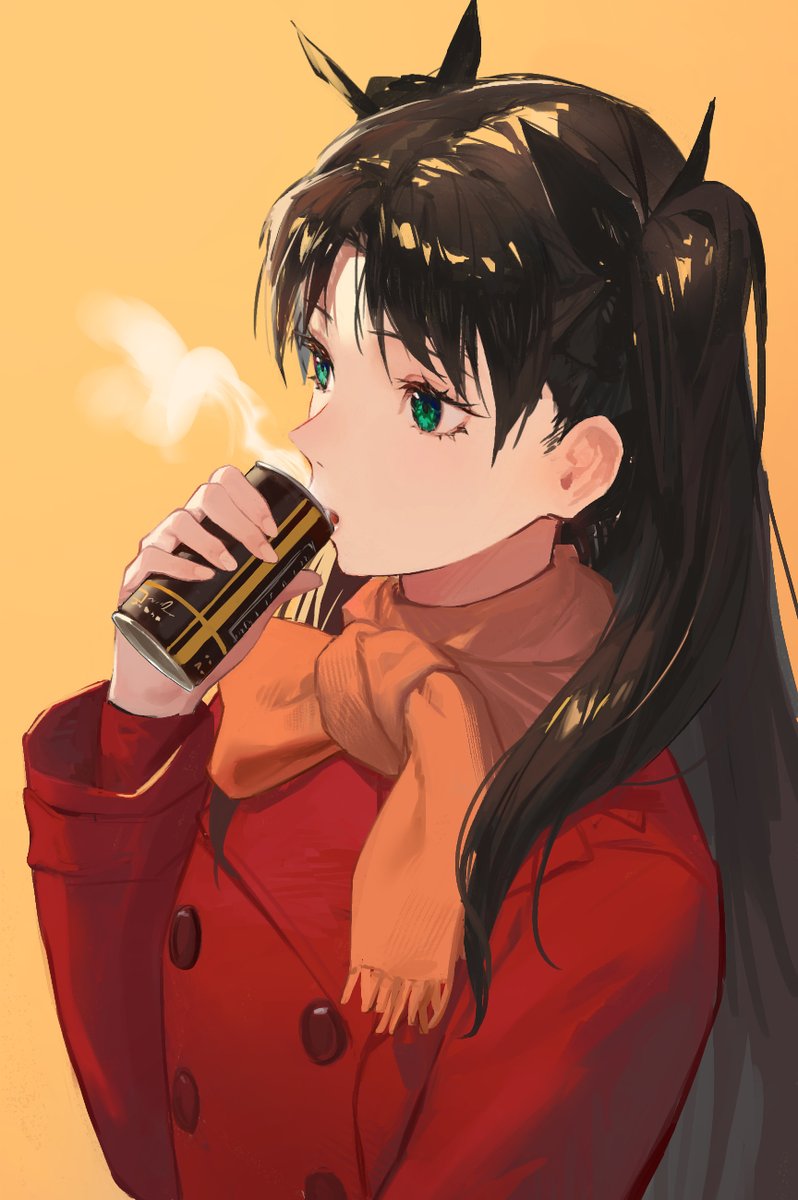 Fate アンニュイな感じで缶コーヒーを飲む凛ちゃん