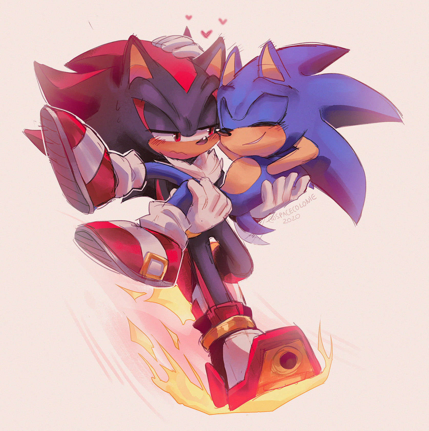 A selection of Sonic and Shadow fanart from IDW Sonic Issue 35 / X