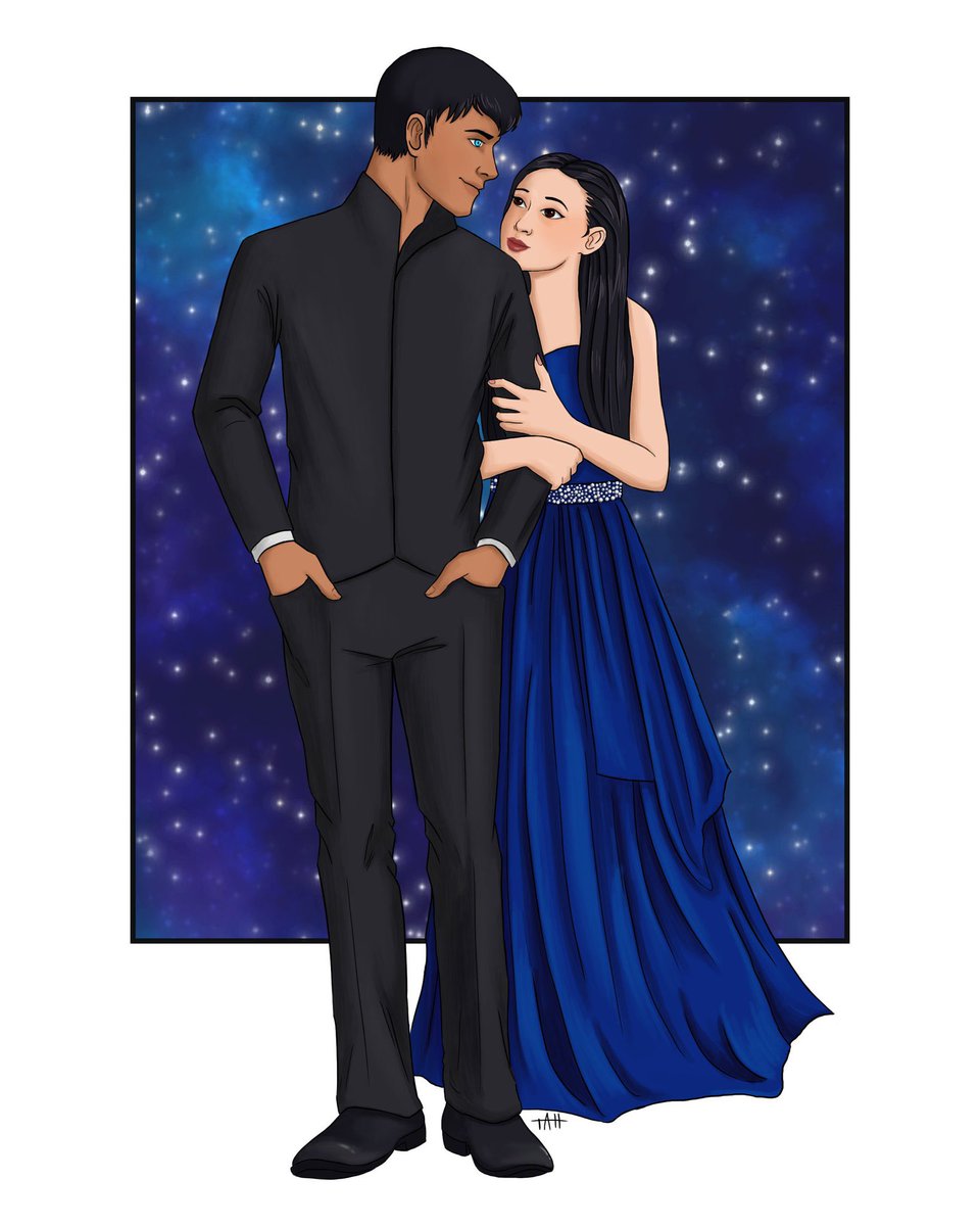 AstralColt's tweet photo. Just for fun, here’s Iris and Damiul from the #Starswept trilogy! Art by the extraordinary @ta_hernandez5 — isn’t it awesome??? I love it so much! ❤️❤️❤️ https://t.co/8zTYMhbDIi