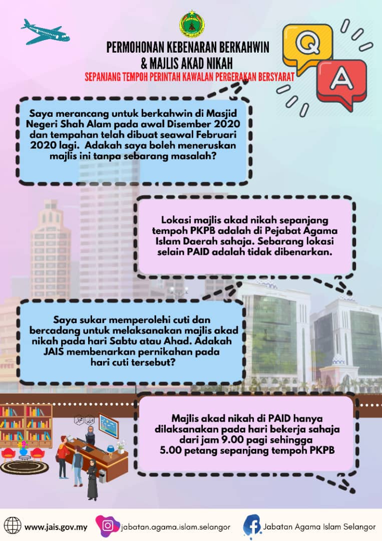 تويتر Jais على تويتر Soal Jawab Berkenaan Permohonan Berkahwin Dan Majlis Akad Nikah Di Negeri Selangor Jabatanagamaislamselangor Islamicsaviourobedience Https T Co Reqgrnbjy6
