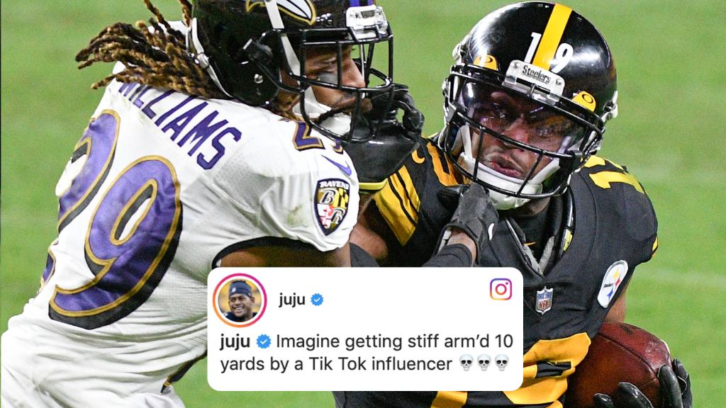 espn's tweet photo. No chill from JuJu here 😳 https://t.co/pbjowiotZz