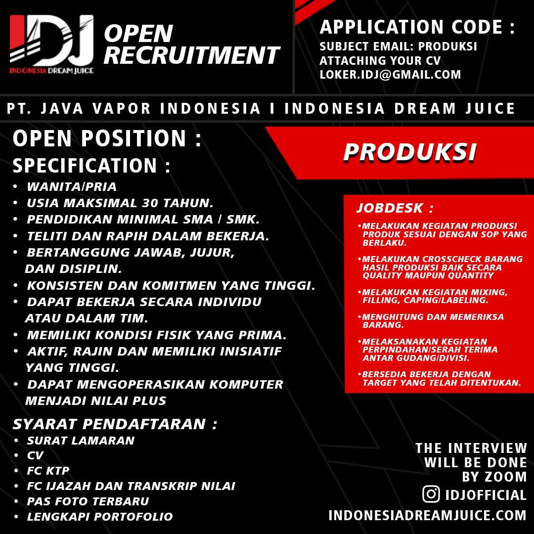 Info Lowongan Kerja on Twitter: