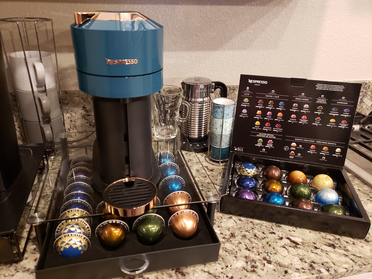 pushidasushi's tweet photo. I've never been a big coffee drinker but I do enjoy the occasional espresso, I'm completely obsessed with my new #Nespresso machine and milk frother. Best of both worlds and amazing brews! #Nespressed https://t.co/TwceslIWMC