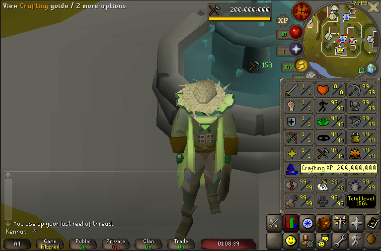 Kennai_OSRS's tweet photo. 200m Crafting https://t.co/1u222ZmySP