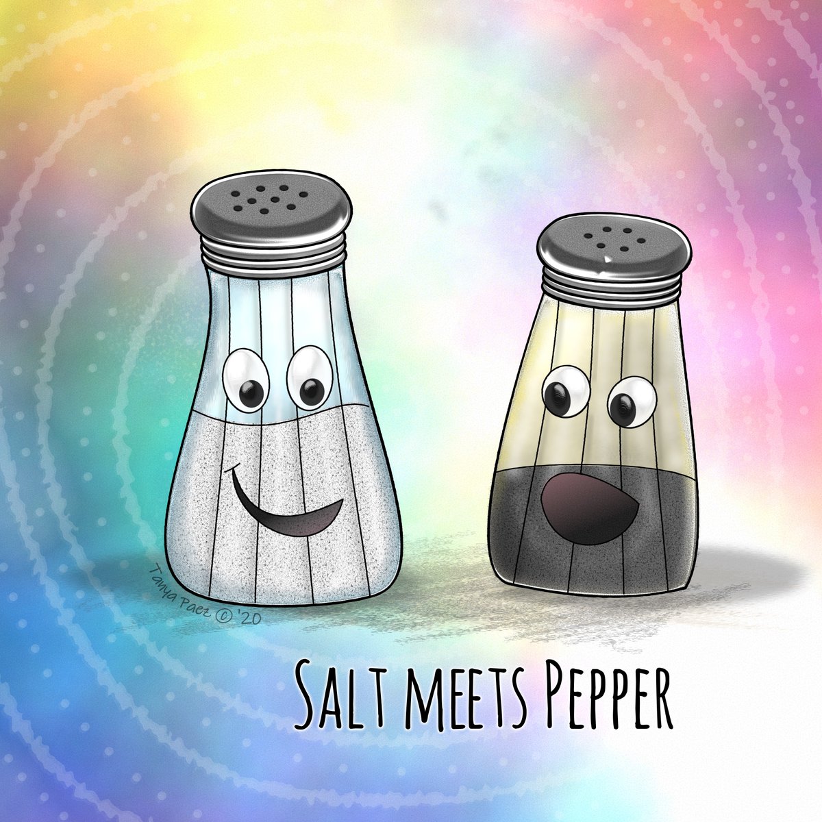 ArtPaez's tweet image. Salt meets Pepper. 😆🧂

#digitalartist #inkscapechallenge