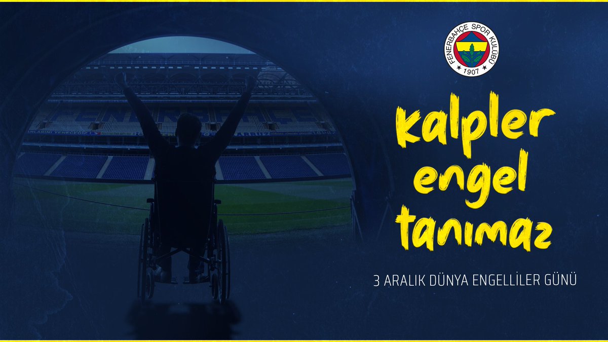 Fenerbahce's tweet photo. Engelleri hep birlikte aşalım. 🙏

#3AralıkDünyaEngellilerGünü https://t.co/YosGdlqtP0