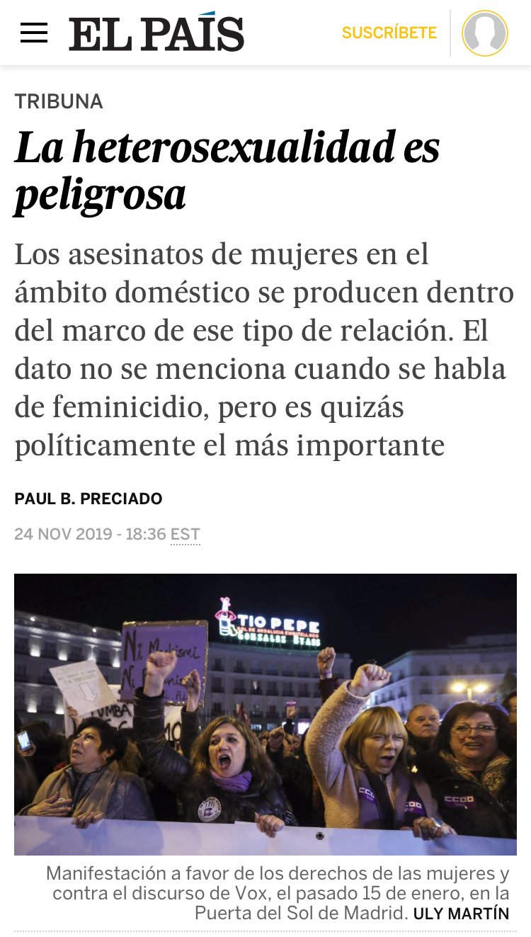 Pedazo columna se han marcado en &quot;el pais&quot;