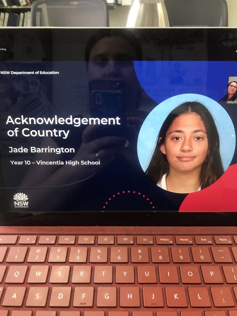 kelmarx83's tweet photo. #bushfirereliefDoE update for key stakeholders with @KathyPowzun @dizdarm @smitchellmlc starting with a beautiful acknowledgment of country from Jade student at Vincentian HS @TeachersFed https://t.co/D4AW4Ga1vS