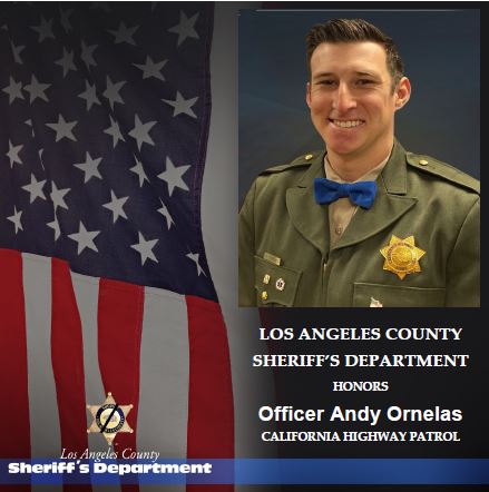 LASDHQ's tweet photo. Our thoughts and prayers are with our friends at CHP @CHPHQ  and Officer Ornelas' friends and family.
@CHPANTELOPEVALL , Thank you for your service. https://t.co/ctk3UCwinT