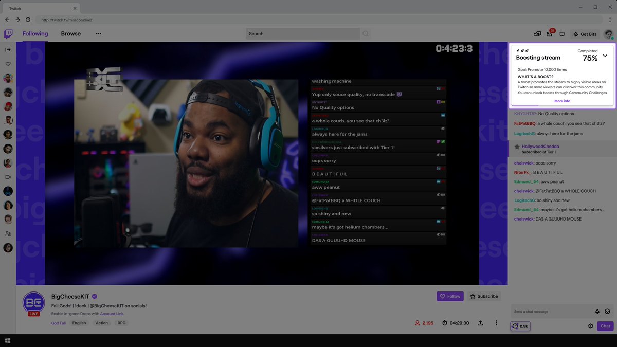 Twitch Support Boost This Stream We Re Testing A New Community Challenge Called Boost This Stream With A Limited Number Of Smaller Channels Communities Can Pool Channel Points To Help