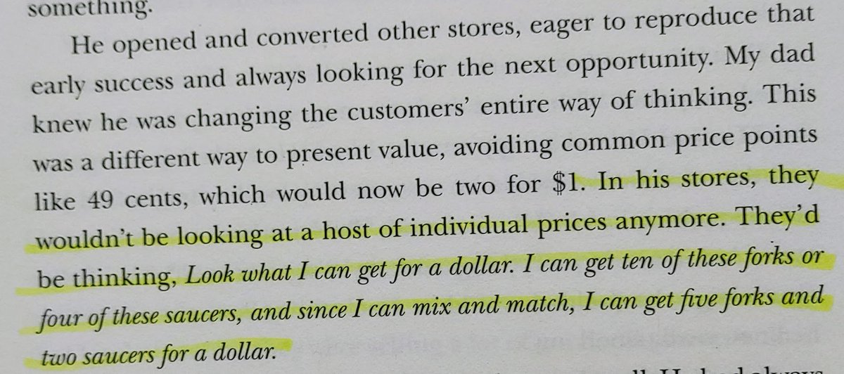 7/ The $1 price point changed customers' thinking and state of mind while they shopped. There's lots of reasons for  $DG's early success, but the psychology that went into this seemingly simple concept surely drove a lot of it.