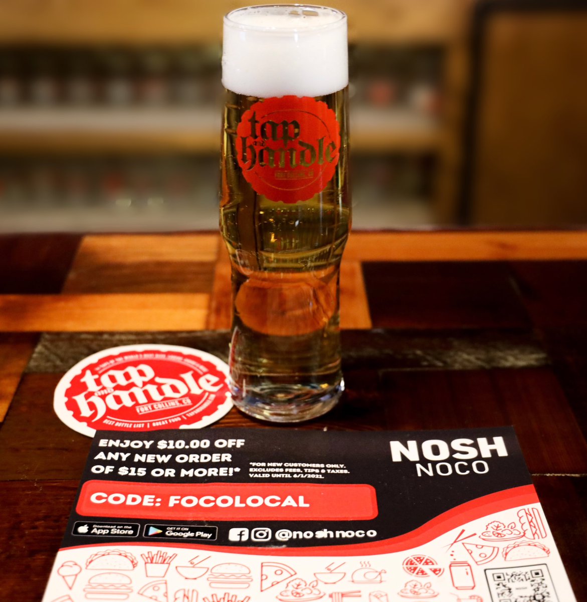 Attention! We are excited to announce we now offer delivery from <a href="/nosh_co/">NoCoNOSH</a> 😎😎 For the month of December we pay no restaurant service fee! 

Order from the app or website and use code FOCOLOCAL for $10 off your first order of $15 or more! Who needs some grub? 😋👏🏻🍻