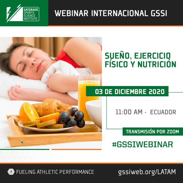 BarcelonaSC's tweet photo. Inscríbete gratis al webinar "Sueño, ejercicio físico y nutrición”, presentado por el #GSSI Instituto Gatorade de Ciencias del Deporte. #CIENCIAGATORADE 👨‍🔬

Regístrate gratis: https://t.co/pJ2NyC562B https://t.co/fddeTLra9j