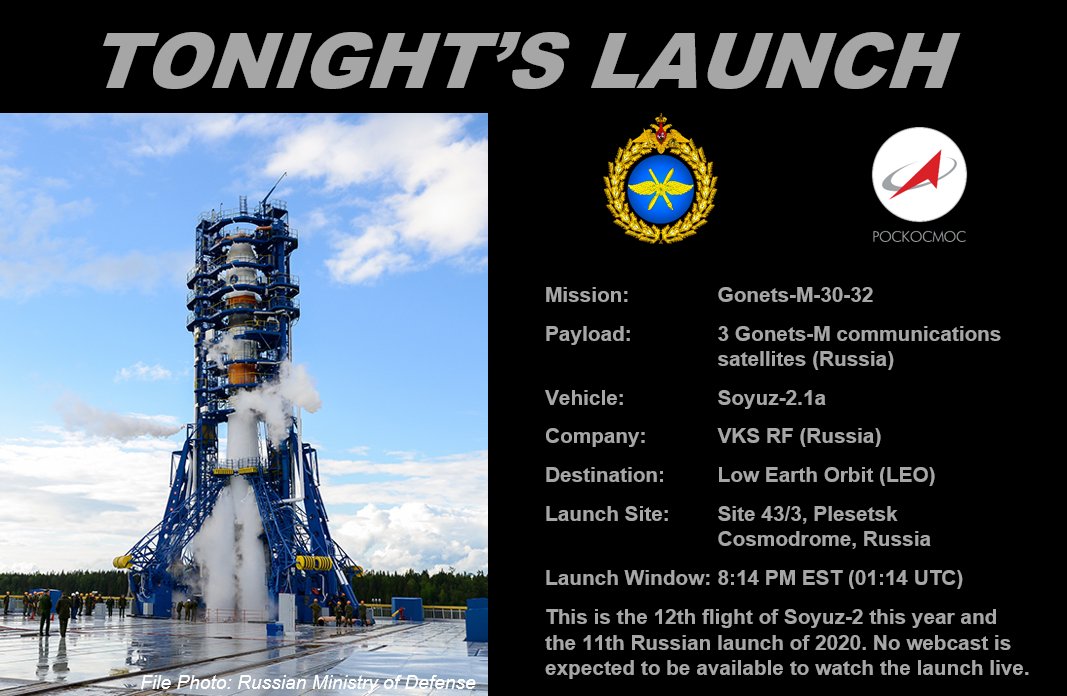 TGMetsFan98's tweet image. It's launch day in Russia. #Soyuz #Gonets

Article by @ChrisG_NSF: nasaspaceflight.com/2020/12/soyuz-…