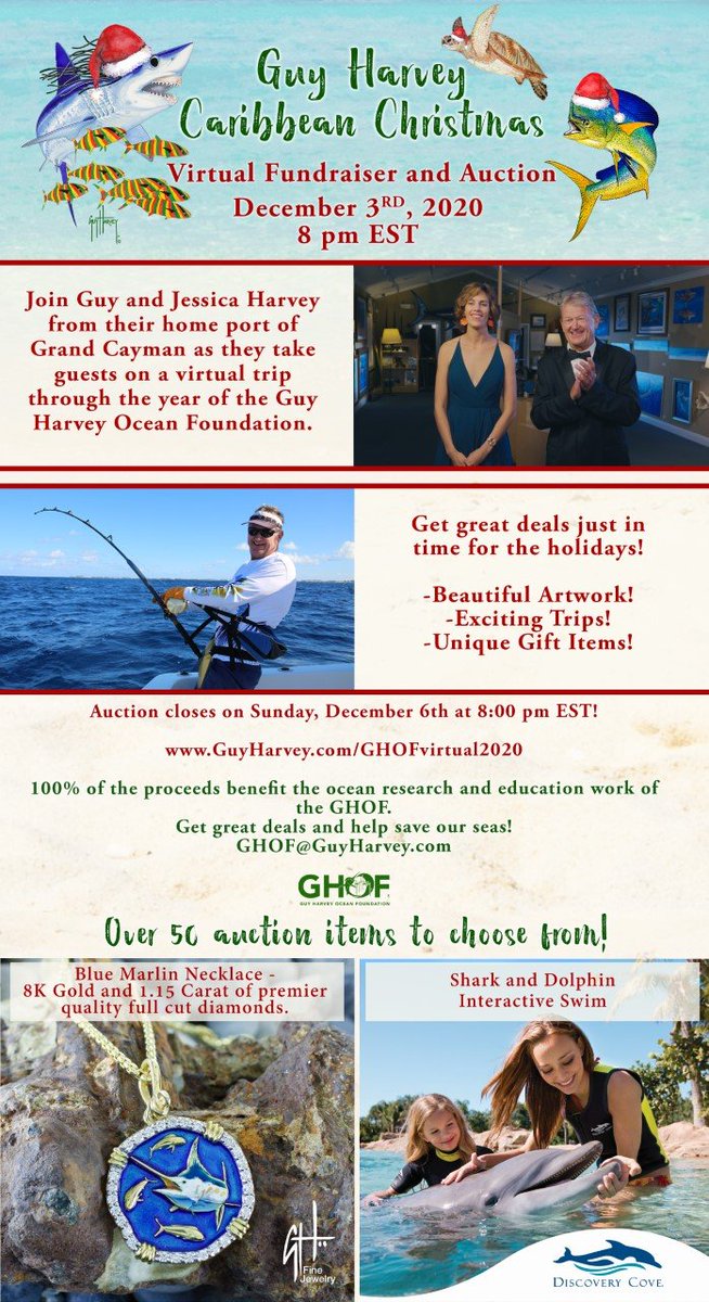 ScubaKateO's tweet image. GHOF Virtual Fundraiser is tomorrow evening (12/6) at 8:00 EST, auction that runs through Sunday at 8:00 pm. Information &amp;amp; links! 🦈
@NewRiverMiddle has a special logo designed by Guy Harvey and GHOF is part of the NRMS SHARK family...if able join &amp;amp; support! #GHOF @DrGuyHarvey
