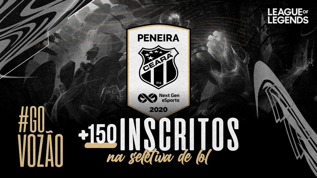 TT_NextGen's tweet photo. Batemos a marca de 150 inscritos na seletiva de #LeagueOfLegends do Ceará e-Sports!

Temos jogadores Ferros à Desafiantes participando deste processo e o número não para de subir.

#GoToNextGen https://t.co/PtTgeUq6YL