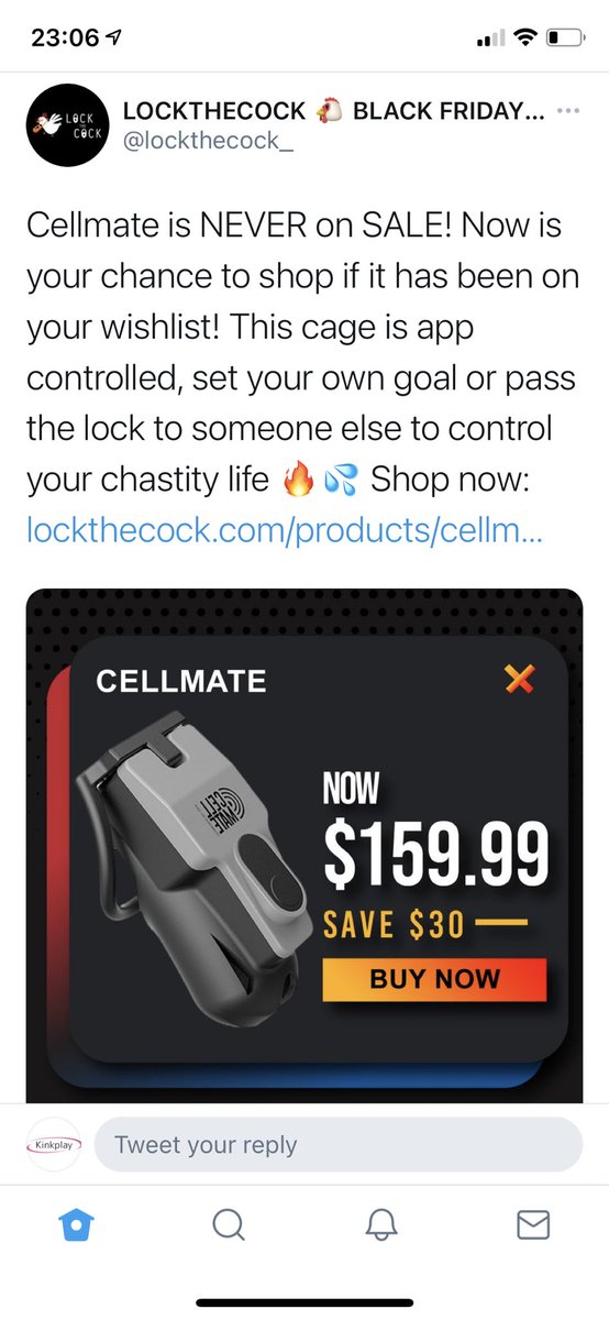 scarlettsworld5's tweet photo. Hmmm. Even when some people knock down their price for Black Friday we are miles cheaper! £109.99 With free UK 48hr shipping! #chastity #cellmate #lockthecock #orgasmfree #remotechastity #chastitycage #chastitydevice 

https://t.co/3ttx4ryYDO https://t.co/NCgc1J502g
