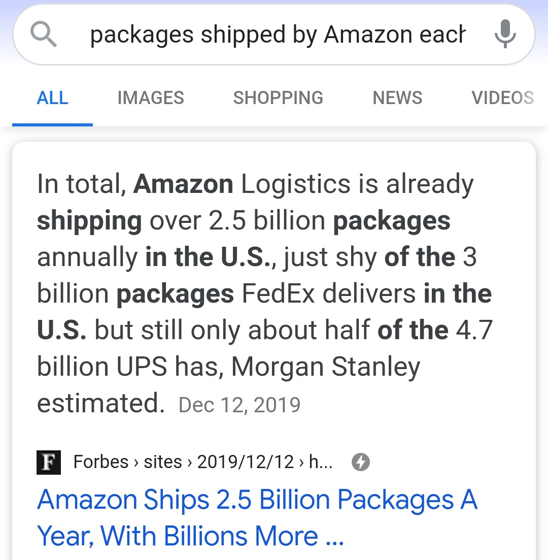 Bear with me here. If you came up with a way to sell and ship products to people via the internet and managed to scrape just 40¢ per *package* shipped (not per item sold), you'd be a billionaire in a year.