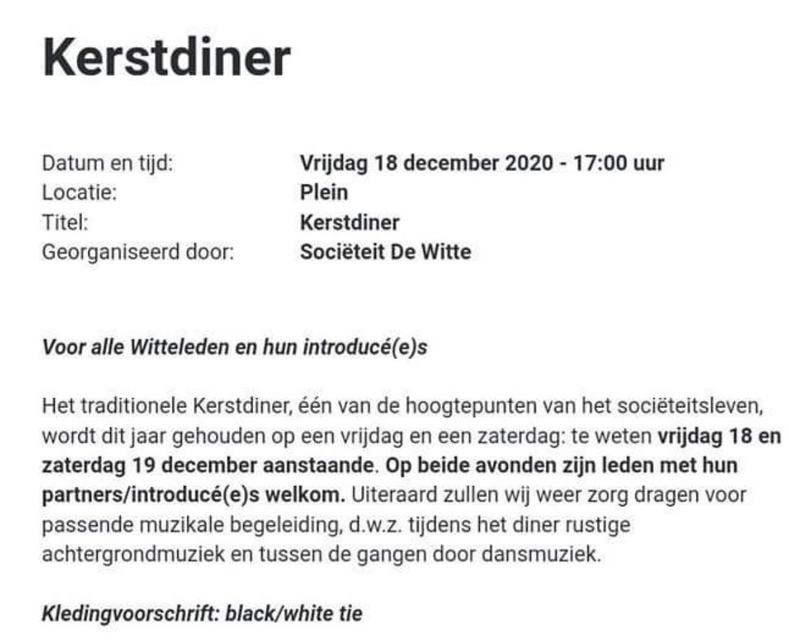 Dit gaat toch niet waar zijn <a href="/MinPres/">Rob Jetten</a> <a href="/hugodejonge/">Hugo de Jonge</a> @op1npo <a href="/NPORadio1/">NPO Radio 1</a> <a href="/RTLnieuws/">RTL Nieuws</a> retweet aub dat het #nepnieuws is, dit kerstgala met diner op 18 en 19 dec.