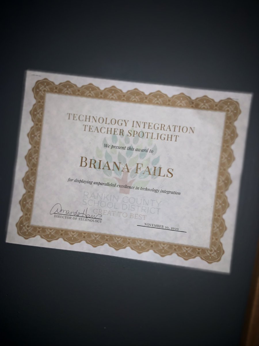 mrsfailsfam's tweet photo. Today I was recognized as one of the RCSD Technology Intergration  Teacher Spotlights for displaying unparalleled excellence in technology integration!!! I’m honored! @RankinSchools @rcsdg2b @stephcotnam @jennagaines16 @ash525 https://t.co/lnukxs2gS5