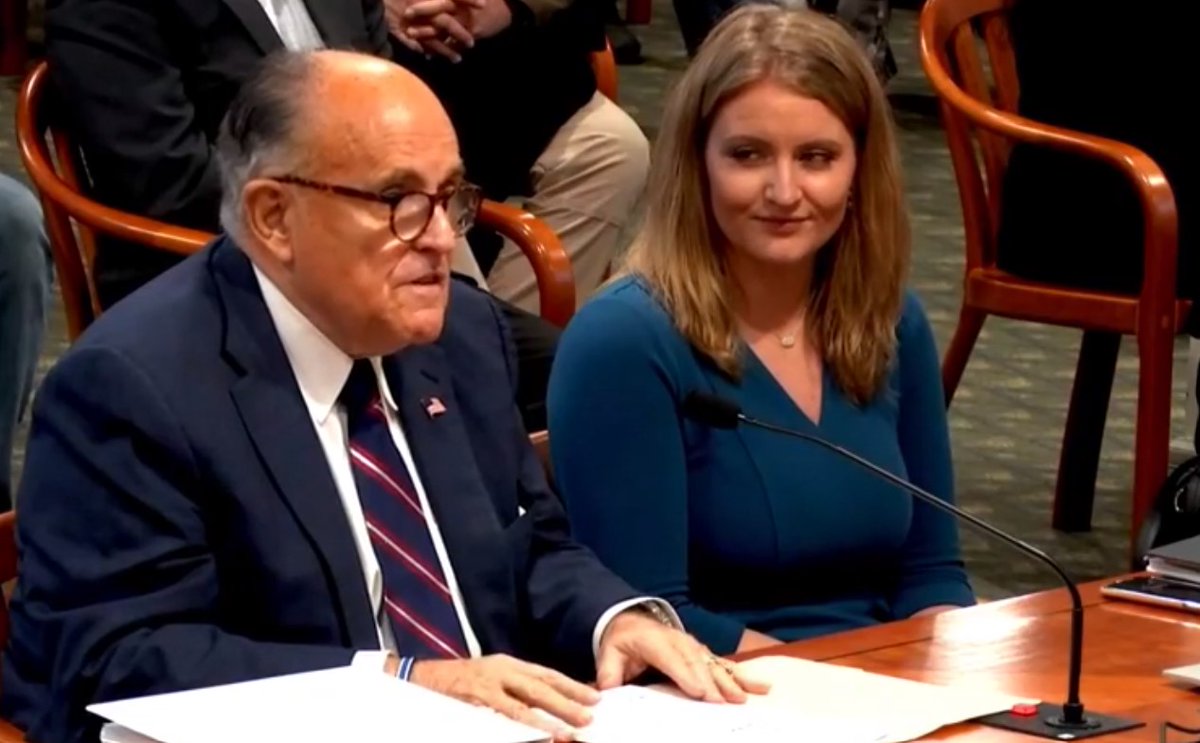 Giuliani wants to say that he's not a witness, because he says if he were to appear as a witness at Congress as a witness, then he'd be under oath. So he's not under oath.