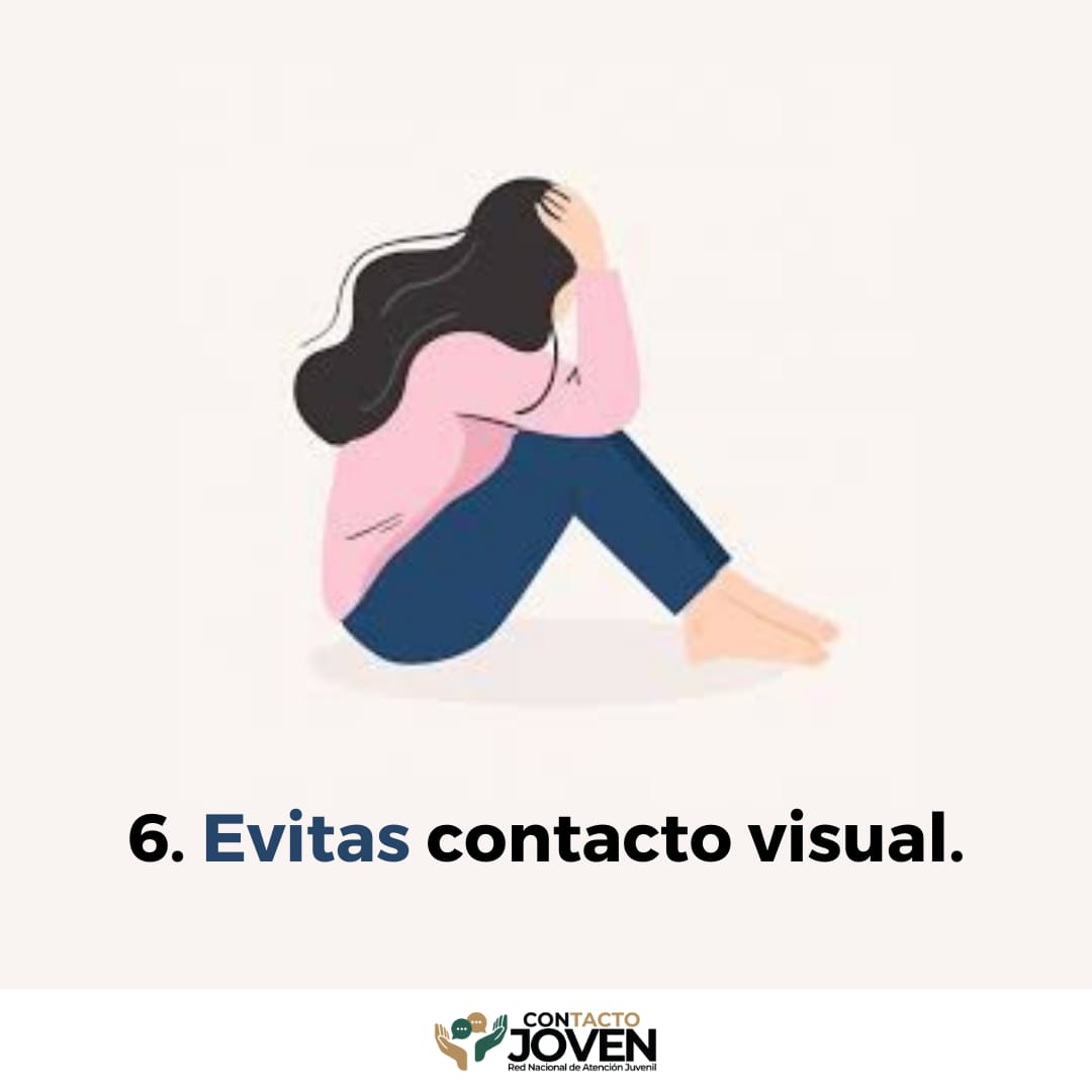 conasama_invest's tweet photo. ¿Cómo saber si tu salud mental se está viendo afectada?

Checa los siguientes carteles❗❗❗

Contacto Joven. Red Nacional de Atención Juvenil.

#CuidaTuSaludMental #JuntosPorLaPaz https://t.co/1Uj3AjKkE5